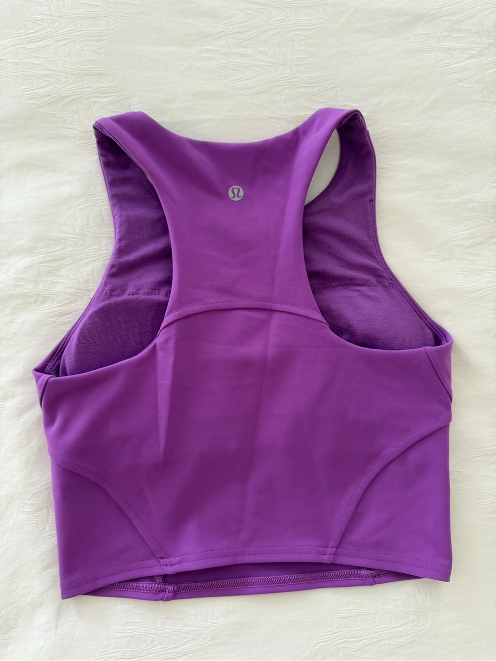 lululemon athletica Vibrant Purple Racerback Crop Sports Bra
